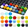250 шт. Детали для сборки MOC 4073 6141 15570 Пластина Круглая 1x1 Точка DIY Строительные Блоки 1*1 Фигурки Кирпичи-Лампочки Игрушка для Детей