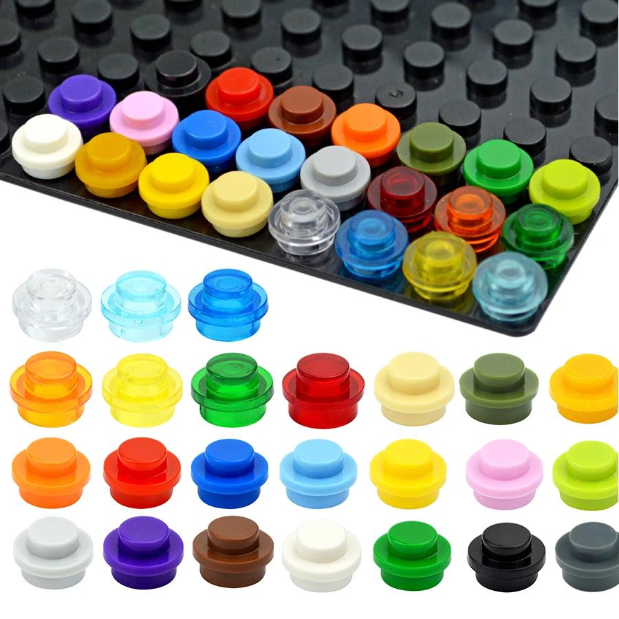 250 шт. Детали для сборки MOC 4073 6141 15570 Пластина Круглая 1x1 Точка DIY Строительные Блоки 1*1 Фигурки Кирпичи-Лампочки Игрушка для Детей