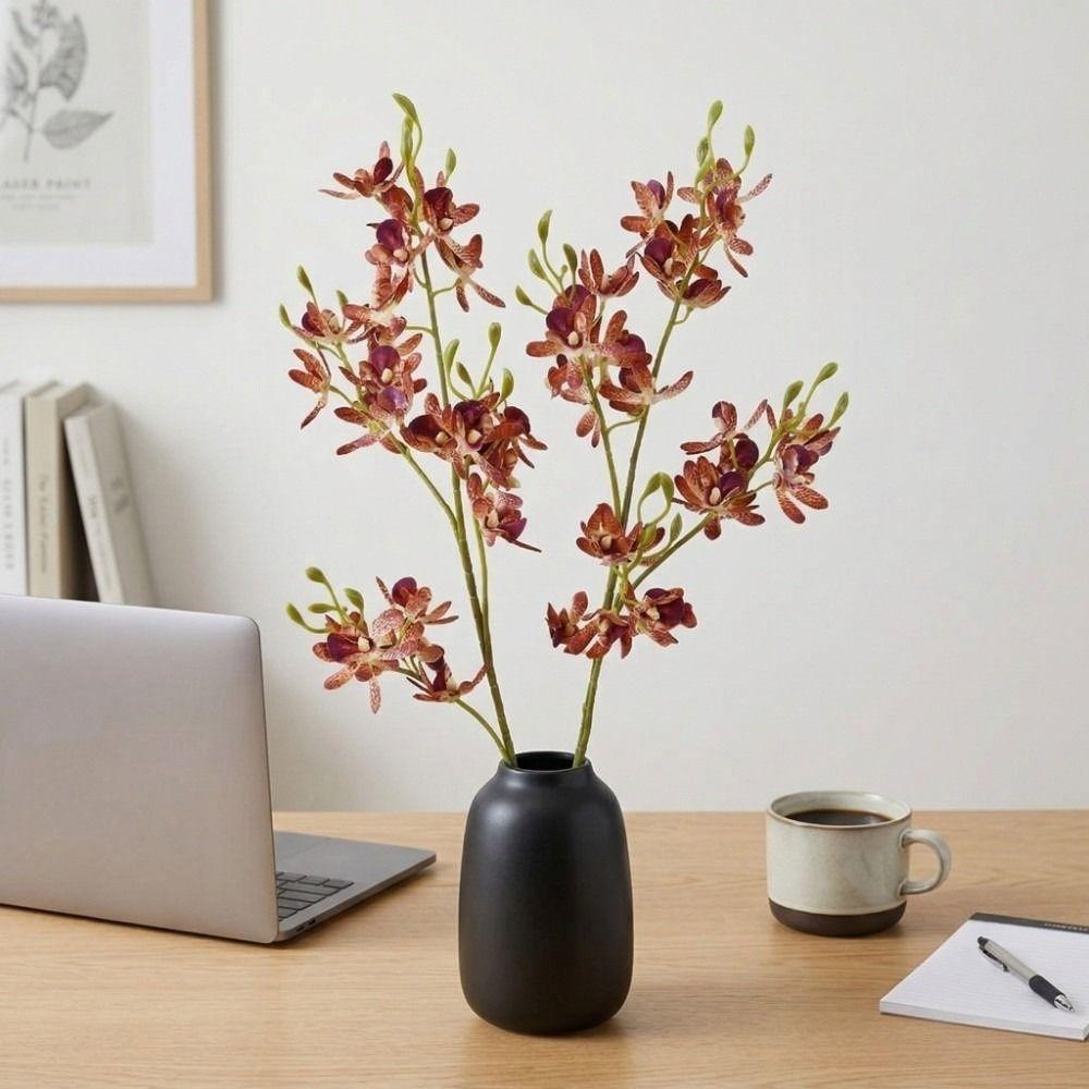 Real Touch Simulation Mini Orchid Small Butterfly Orchid Faux Mini Phalaenopsis Gift