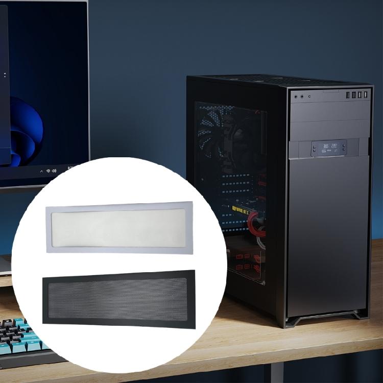 Пылезащитный сетчатый фильтр для корпуса ПК 360x120 мм, ПВХ, пылезащитный, магнитный, защитный, для вентилятора охлаждения компьютера.