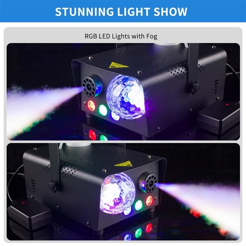 500 Вт дымовая машина LED RGB беспроводной пульт дистанционного управления DJ диско дымовая машина для рождественской вечеринки свадьбы Хэллоуина сценический эффект тумана