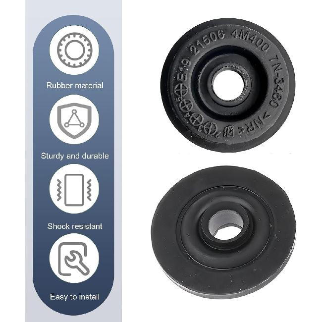Pack-4 Car Radiator Mount Bushing, Durable Rubber Shock #21506-4M400 & #21507-4M400 Compatible with Nisan Altima Cube NV200 Sentra Versa Pathfinder