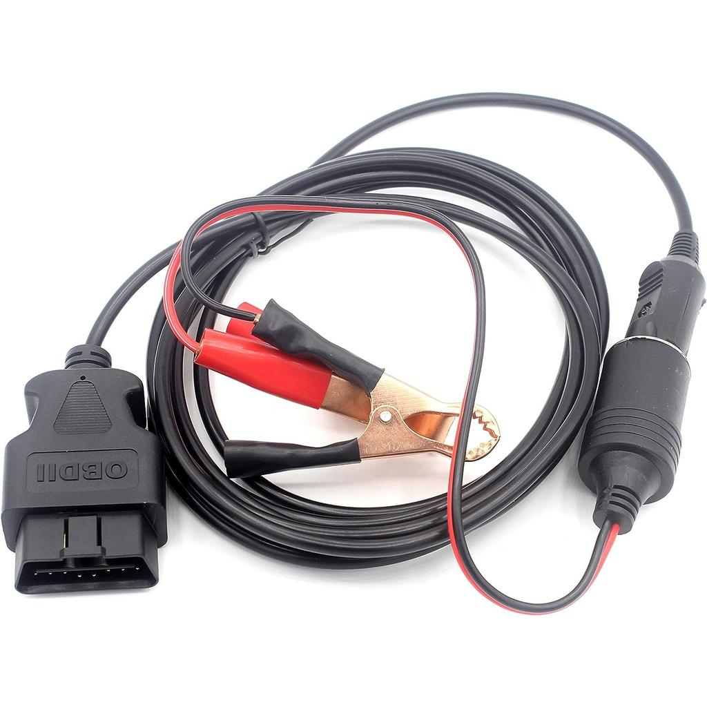 OBD2 Автомобильная память 2 в 1, кабель аварийного питания ЭБУ автомобиля с зажимом типа «крокодил» на 12 В автомобильном аккумуляторе, удлинитель прикуривателя