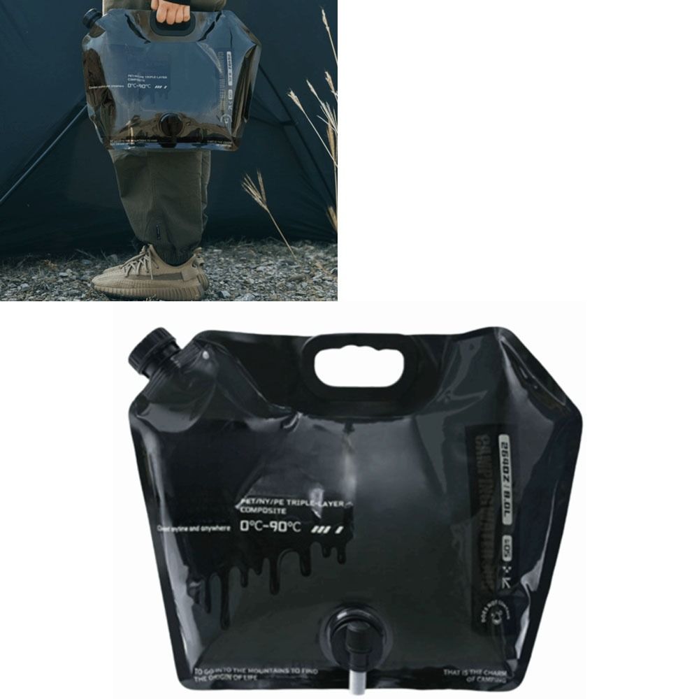 Large Capacity Collapsible Water Container Bag Reusable Folding Portable Bucket  Travel