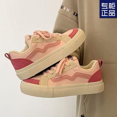 2025 новые маленькие белые туфли в стиле кампуса, оригинальные парусиновые туфли для студентов, женская обувь для нишевых досок, универсальная повседневная спортивная обувь для женщин