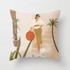 Modern Minimalist Abstract Pillow Cover Minimalist Geometric Peachskin Velvet Cushion