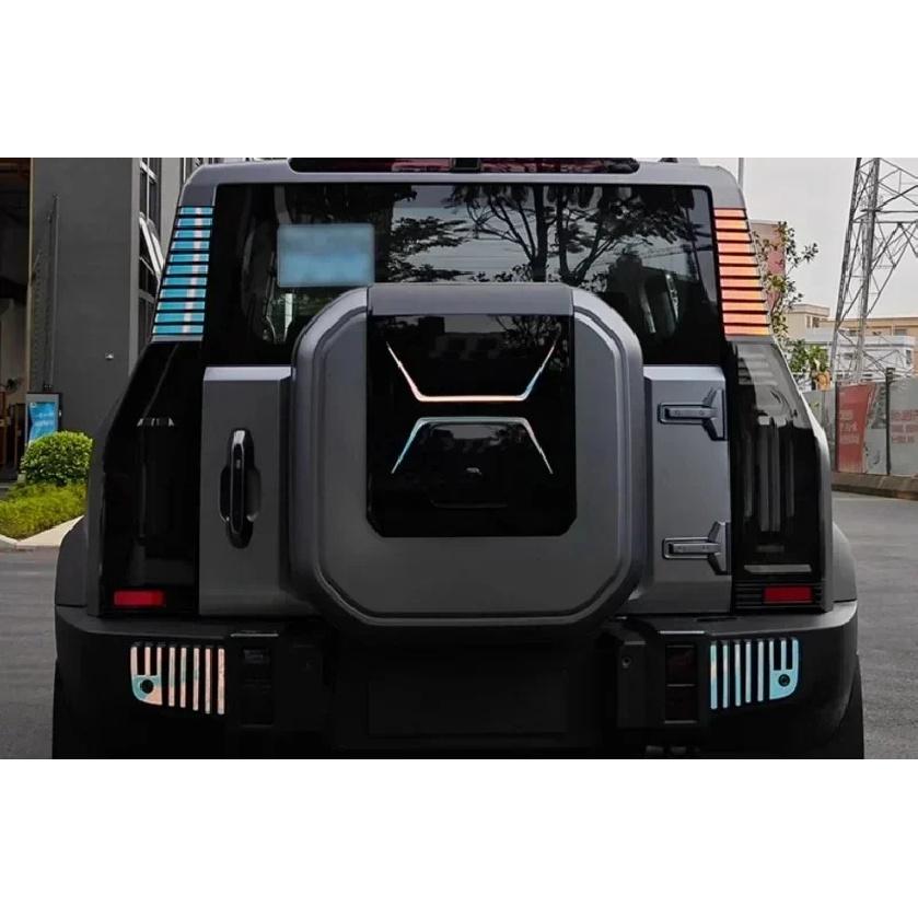 Для Chery Jetour Traveler T2 Автомобильная наклейка на чехол запасного колеса сзади, тянущий цветок, подходит для модифицированной декоративной наклейки на крышку багажника