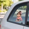 yangyizhi Car Sticker, Waterproof Self-adhesive PVC No Trace Auto Decal, Realistic Girl Pattern Funny Sticker for Fuel Tank Caps Windows Luggage