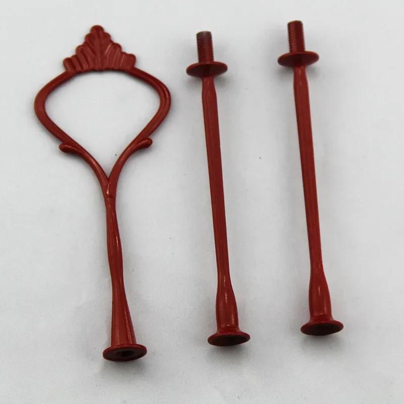 Корона 3-х уровневая подставка для торта, кекса, ручка, фурнитура, держатель для фруктового подноса, торта, домашняя кухня, столовая, инструмент для торта