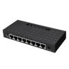 5V 10/100 Мбит/с 8 портов Гигабитный Ethernet сетевой коммутатор Интернет-хаб с адаптером питания для ТВ, компьютера, игр Черный