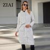 New Autumn Winter Women's Jacket Long Warm Padded Quilted Coat Hood Belt Solid Loose Padded Parka Women Clothing ZM-20596