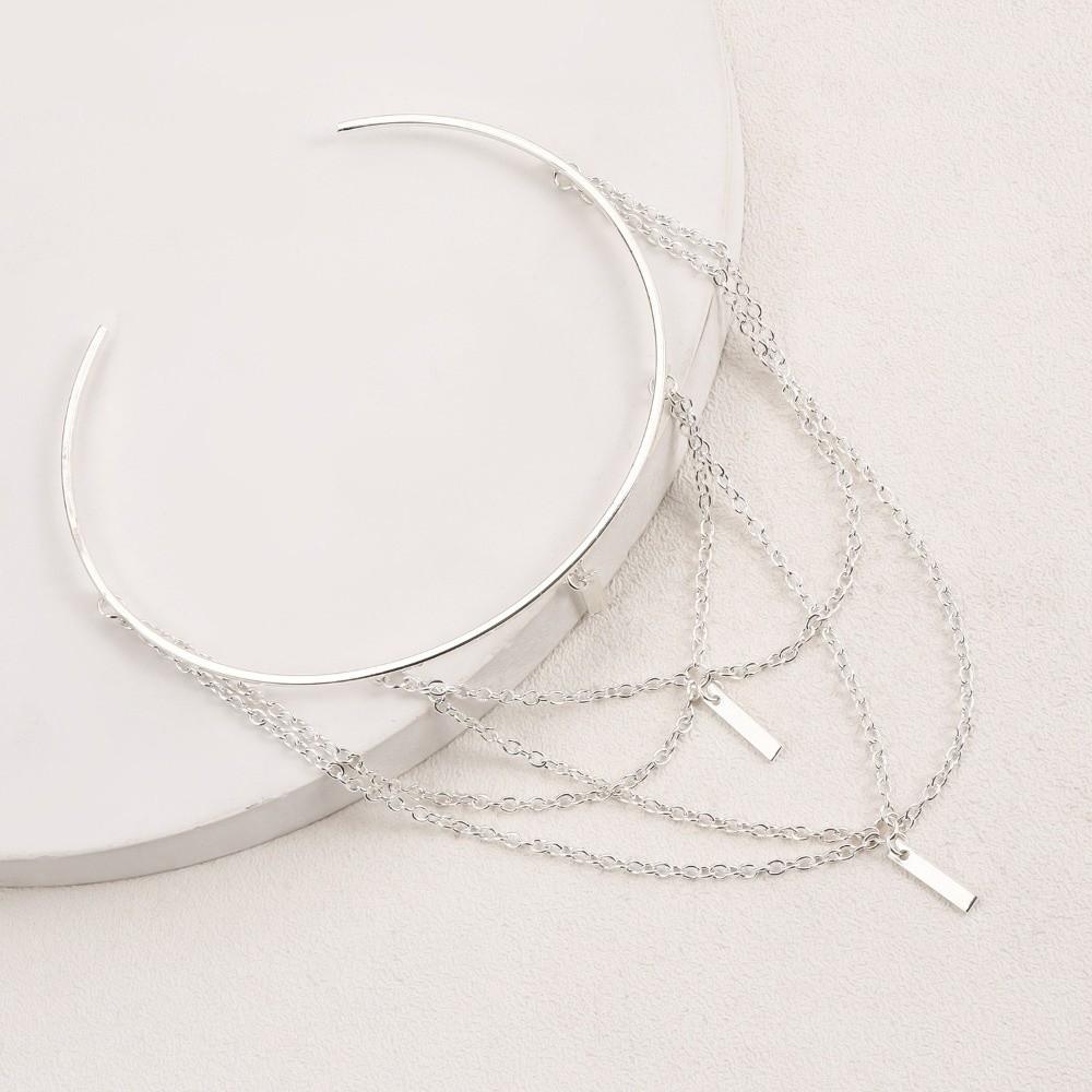 Silver Body Chain Zinc Zinc Alloy Armlet Upper Arm Bracelet Vintage Arm Cuff Bracelets  Party