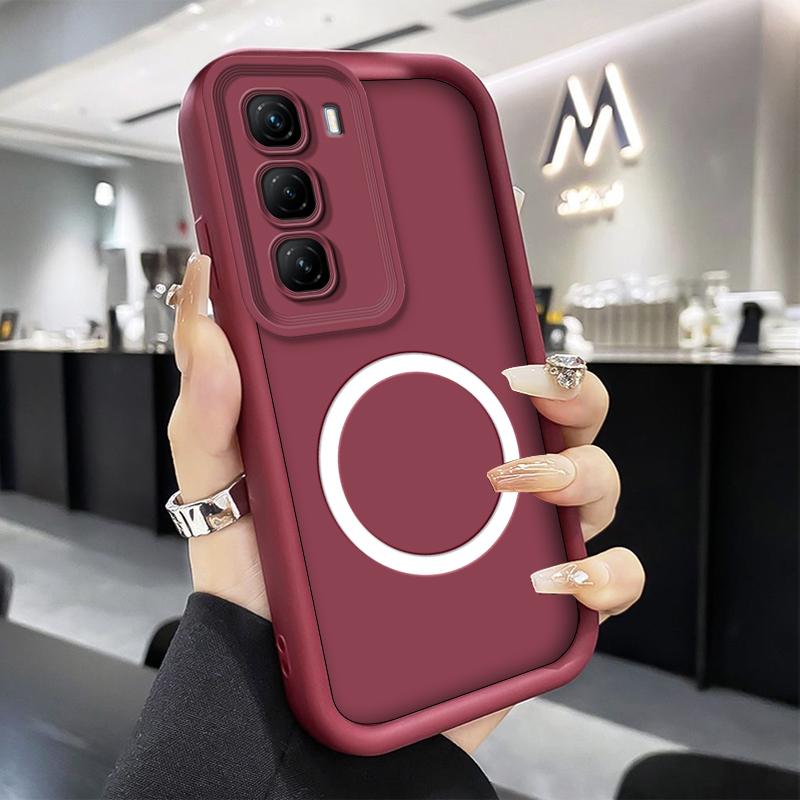 Чехол для телефона Infinix Hot 60 Pro Plus Hot 60i Hot 60 5G, противоударный, из мягкого силикона, защитная крышка с наклейкой-магнитным кольцом