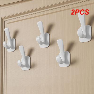 2шт крючок практичный настенный несущий настенный держатель хозяйственные принадлежности липкий крючок сумка крючок клей простое искусство