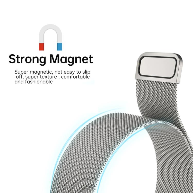 Milanese Magnetic Stainless‑Steel Metal Replacement Watch Band Strap For Huawei Band 11 / Band 11 Pro