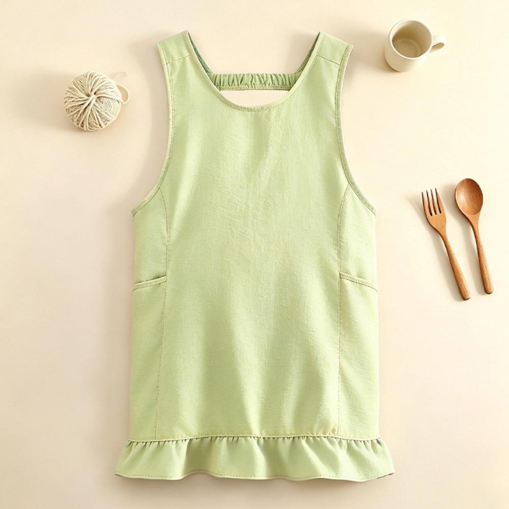 with Pocket Cooking Apron Stain-Resistant Baking Apron Portable Kitchen Apron BBQ