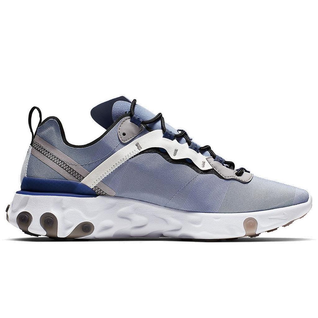 Nike Кроссовки унисекс React Element 55 Indigo Fog Blue White-Mystic-Navy-Half Blue BQ6166-402
