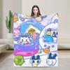 Soft Blanket Airplane Travel Tamagotchis Digital Pet  Throw Blanket  Flannel Bedspread For Outdoor Print Sofa Bed Cover