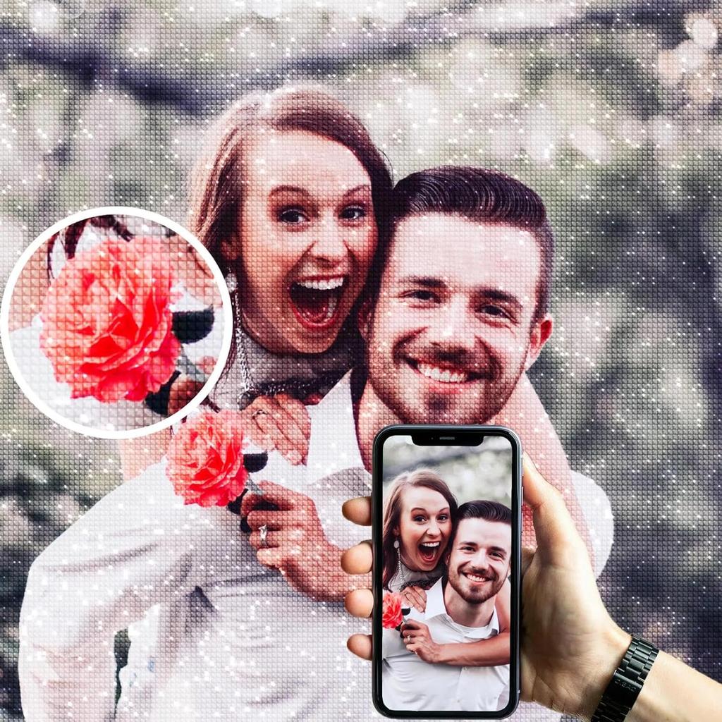 Custom Diamond Painting AB Drill Photo DIY 5D Round Square Full Diamond Mosaic Embroidery Hobby Birthday DIY Velvet Canvas Gift