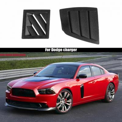 Декоративные накладки на боковые воздуховоды приборной панели для Dodge Charger 2006-10 Черные