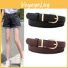 Leather Vintage Belt Women Versatile Decorative Waistband Casual Strap Jeans