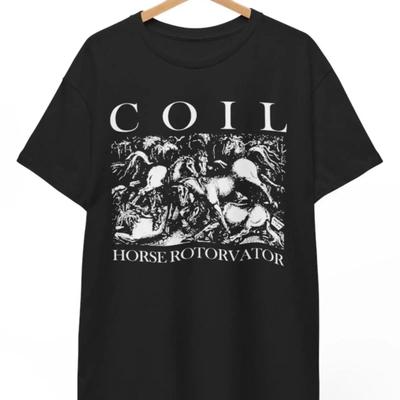 Coil Horse Rotorvator T Shirt Music Band Rock Punk Metal Vintage Comfortable Homme Slightly Unisex