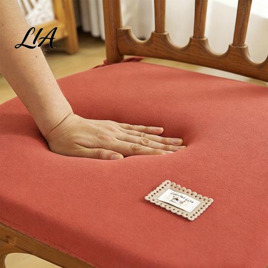 Anti Slip Cushion for Kitchen Chairs Memory Foam Chair Cushion, Thickened Dining Pad with Straps, Removable Cover Seat Non-Slip Backing, Washable