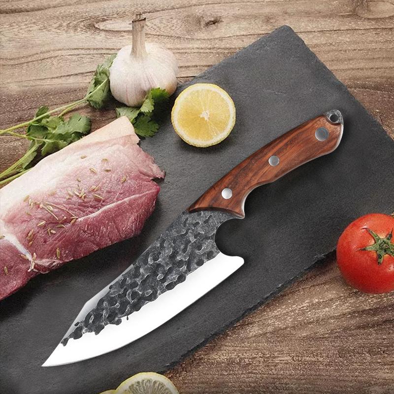 7 Inch Stainless Steel Hand-forged Boning Knife Skinning Knife Butcher Knife Kitchen Knife