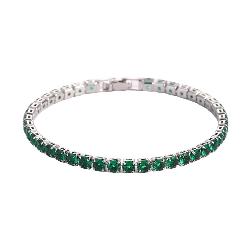 Yinglin Jewelry Европейский и американский унисекс хип-хоп 4.0 микро-паве циркониевый теннисный браслет