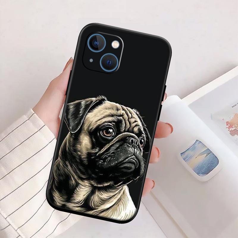 Милый телефонный чехол с собакой мопсом для Samsung Galaxy A11 A12 A13 A15 A52S A53 A55 A56 A70 A71 A72 A73 F06 F16 F56 A32 A33