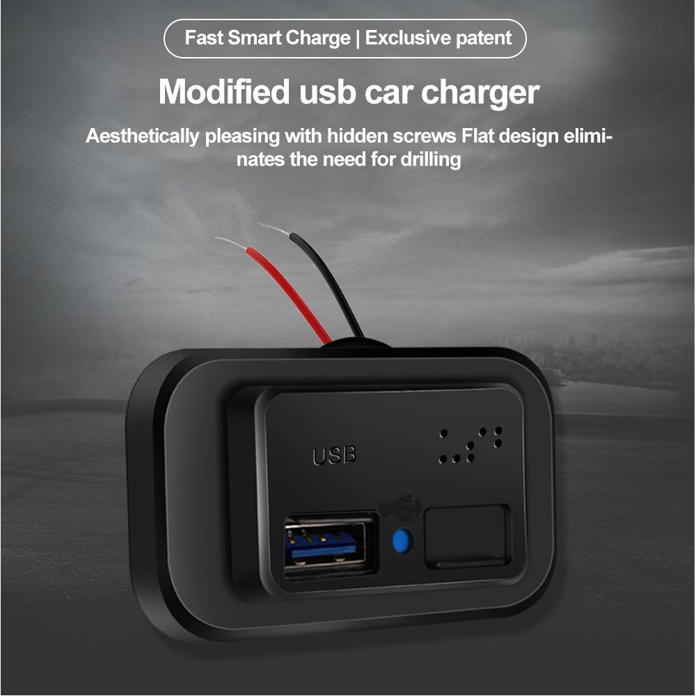 Двойная USB-розетка для зарядного устройства 4,8A 3,1A 12 В для мотоцикла, грузовика, квадроцикла, лодки, автомобиля, автобуса, 2,1A 2,4A, розетка адаптера питания