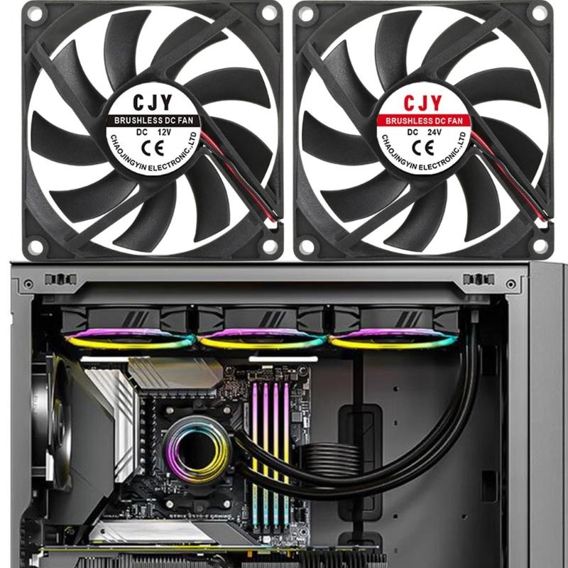 Мощный 80-мм вентилятор для охлаждения компьютера для игровых ПК, серверов, отвода тепла, компьютерного роутера, аксессуары для корпуса ЦП