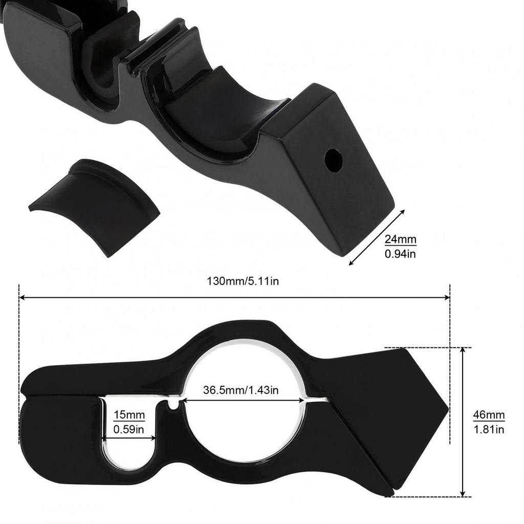 Heavy Duty Anti Theft 2 In 1 Handlebar Helmet Lock Aluminum Alloy Universal Motorcycle Scooter ATV