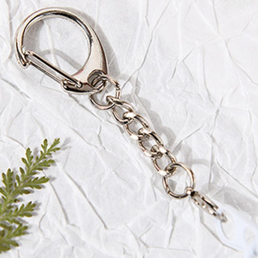 Protection Case Round Badge Storage Pouch with Keyring Clear Outdoor Bag Gifts