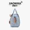 New Boston Handbag Women's 2025 New Trend Denim Blue High Quality Hand Pillow Bag Fashion Bag