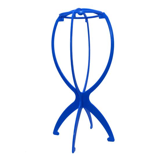Plastic Wig Stand Collapsible Easy Assembly Portable Travel Wig Head Hairpieces Headgear Hair Styling Drying Display Holder