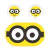 Gourmandies Series Completely Wireless Stereo Earphones Goggles W54 X X D33mm "Despicable Me/Minions" MINI-338A H33.5