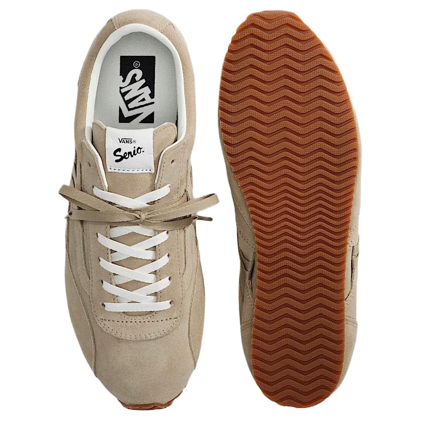 Vans Супернизкие премиальные кроссовки Удобная посадка Низкие повседневные кроссовки Стиль жизни Унисекс Кроссовки Светло-коричневый VN000Z064MG