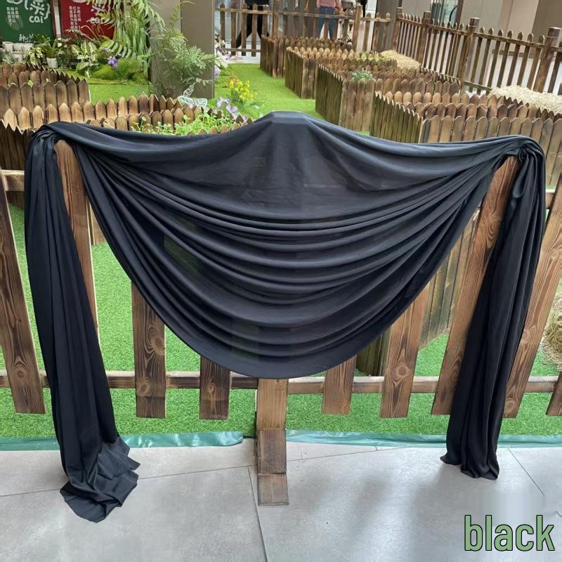 Beige Milk Tea, Champagne, and Avocado Green Wedding Backdrop Decoration - Retro French Style Photography Cloth