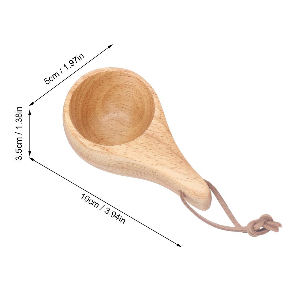 2Pcs Wood Coffee Mug Polished Outer Beverage Tumbler Easy To Grip Milk Cup Leisure Time