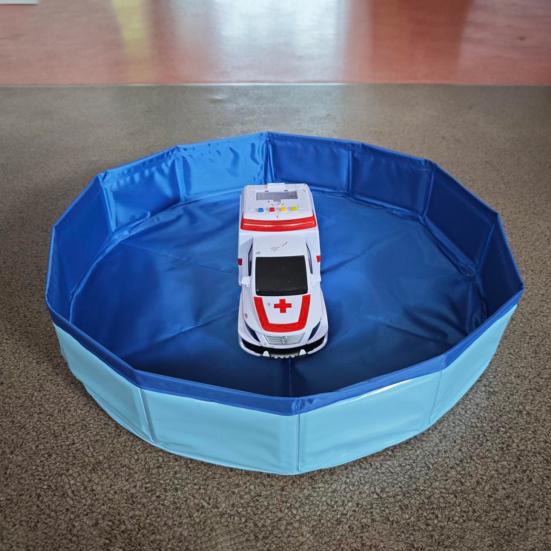 Складная песочница из ПВХ, квадратный бассейн для игр с песком для детей, портативная пляжная игрушка, ванна для домашних животных, усиленное основание, многоразовый набор для игр с песком