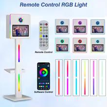 DSLR Photo Booth Machine with 15.6 Inch Touch Screen, Photobooth Machine with Flight Case & RGB Light for Party Events Rental