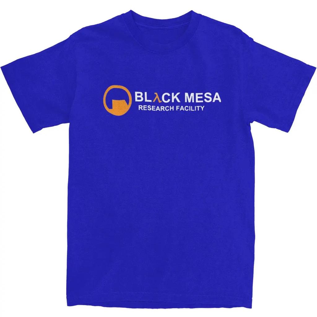 Мужская футболка BLACK MESA Видеоигры Halfs Lifes Футболки Мода Летняя футболка Винтажный узор Хлопковые топы Идея для подарка