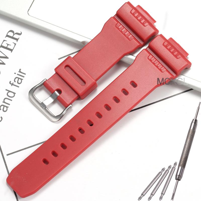 Сменный ремешок из смолы, подходящий для часов Casio 10330771 GW-7900 GW-7900B G-7900 GR-7900, мужской, водонепроницаемый, 16 мм, аксессуары