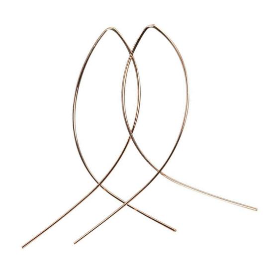 Женские Длинные Крестовые Рыбные Линии Серьги Ручной Работы Художественные Ювелирные Изделия Подарок