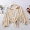 Casual Sun Protection Clothes Female Shirt Summer Thin Cardigan Women Blouses Tops Solid Plus Size Ladies Tops