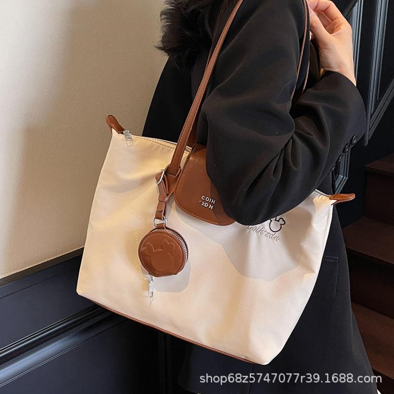 Trendy Women's Bag 2025 New Fashion Commuter Tote Bag Casual Large Capacity Handbag Shoulder Bag Nylon Bag