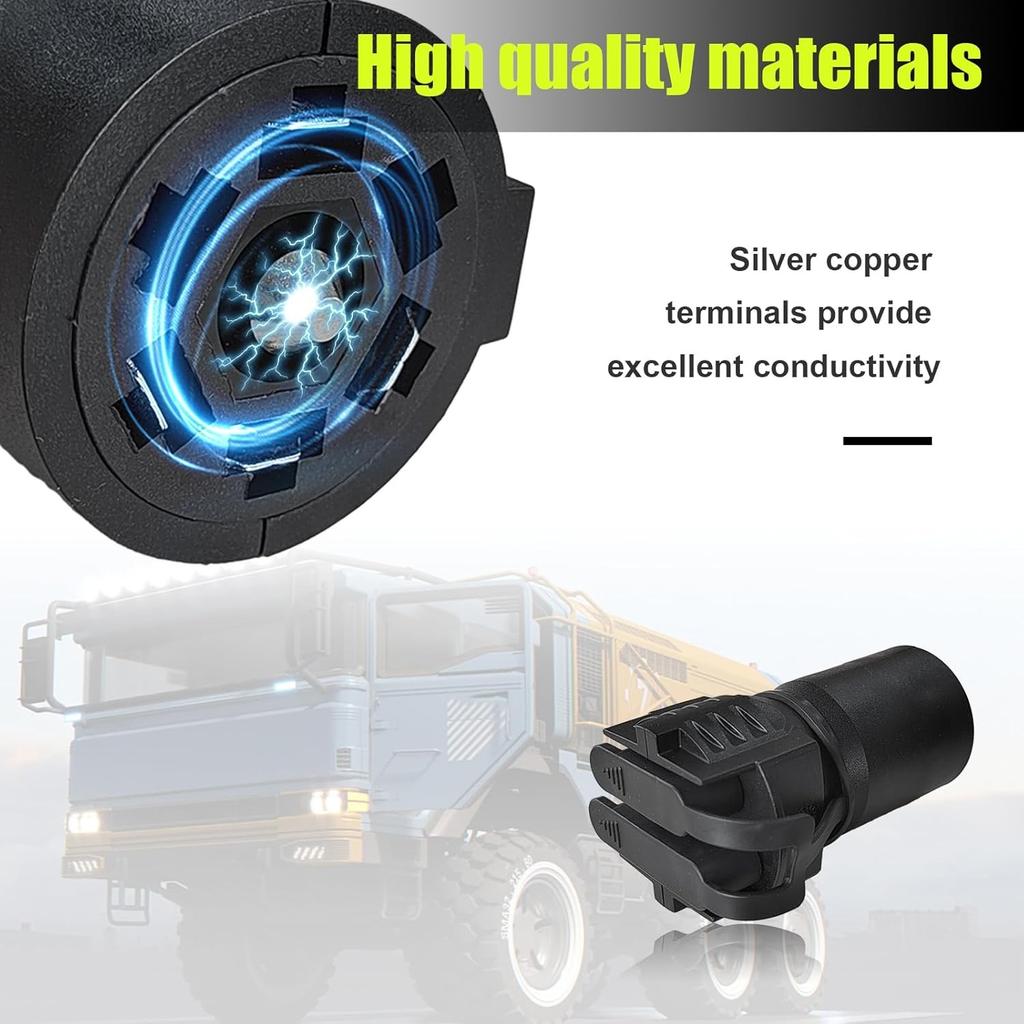 Trailer Plug Adapter, 7 Pin to 4 and 5 Flat Blade Connector, Universal 2-in-1