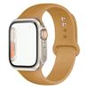 Силиконовый ремешок+Чехол для Apple Watch Band 44 мм 45 мм 41 мм 40 мм Закаленное стекло Cover Изменить на Ultra iWatch Series 9 8 7 SE 6 5 3