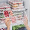 Fresh Preservation Food Storage Box Transparent Fridge Storage Bin New Food Case Kitchen Organizer